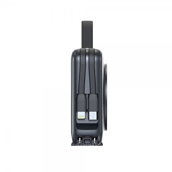 Mobile Origin MagSafe-powerbank/Rejseoplader Indbyggede kabler/Apple Watch-opladning Sort