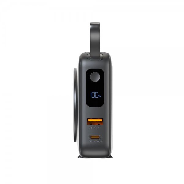 Mobile Origin MagSafe-powerbank/Rejseoplader Indbyggede kabler/Apple Watch-opladning Sort