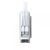 Mobile Origin MagSafe-powerbank/rejselader Indbyggede kabler/Apple Watch-opladning Hvid