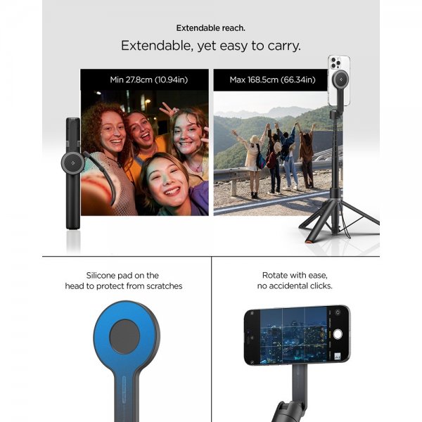 Spigen MagSafe Tripod Selfie Stick Mag Fit Sort