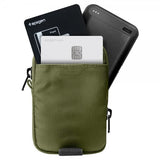 Spigen MagSafe Taske Bærbar Organizer Pouch Snap Zip MagFit Olivengrøn