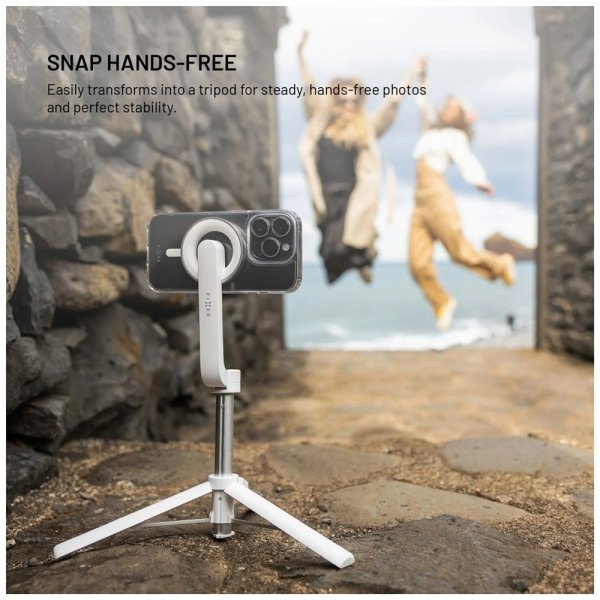 Fast MagSnap Selfie Stick MagSafe Hvid
