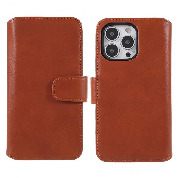 Nordic Covers iPhone 14 Pro Cover Essential Læder Maple Brown
