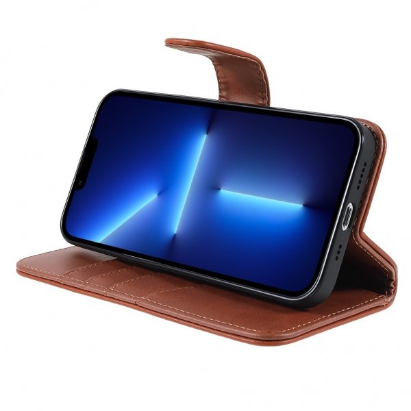 Nordic Covers iPhone 14 Pro Cover Essential Læder Maple Brown