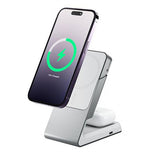 ALOGIC Matrix 2-i-1 universel magnetisk opladerstation MagSafe Hvid