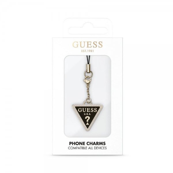 Guess Metal Charm Triangle Rhinsten Guld
