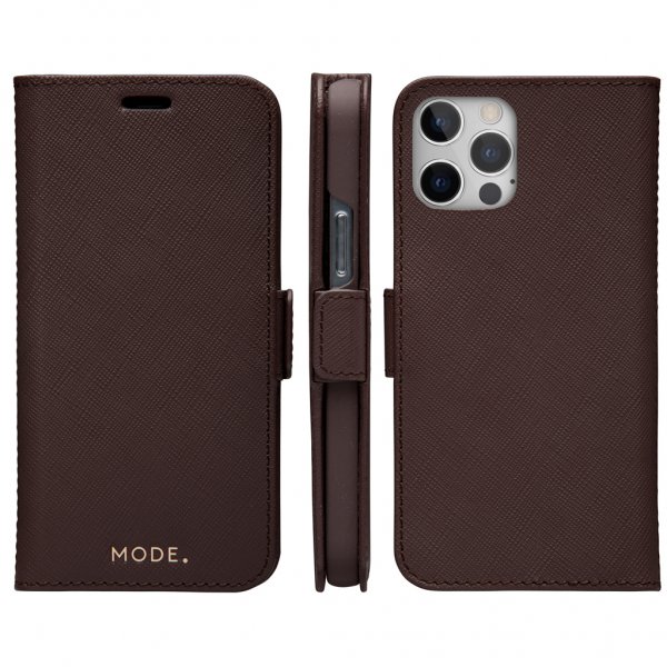 dbramante1928 iPhone 12/iPhone 12 Pro Etui Milano Dark Chocolate