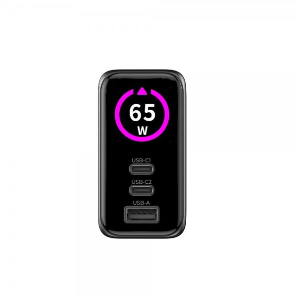 Mobile Origin Oplader med Display GaN 65W