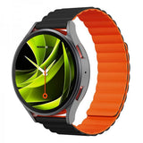 Mobile Origin Samsung Galaxy Watch 20mm Armbånd Easy Strap Sort Orange