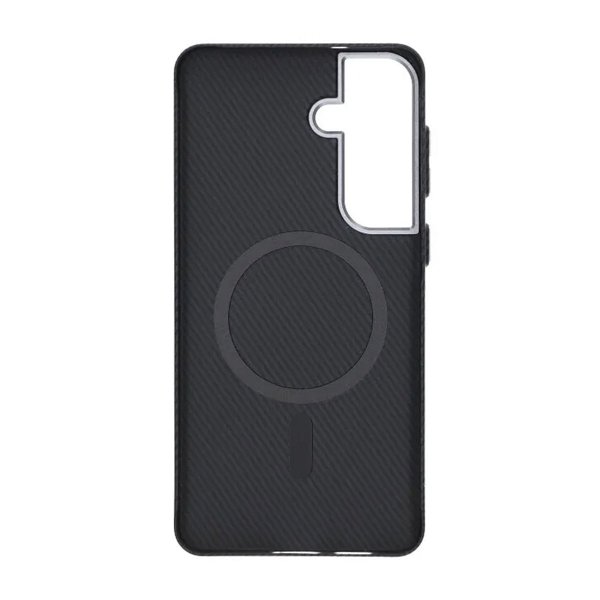 Samsung Galaxy S26 Plus Cover Kulfibermønster MagSafe Sort