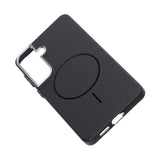 Samsung Galaxy S26 Plus Cover Kulfibermønster MagSafe Sort