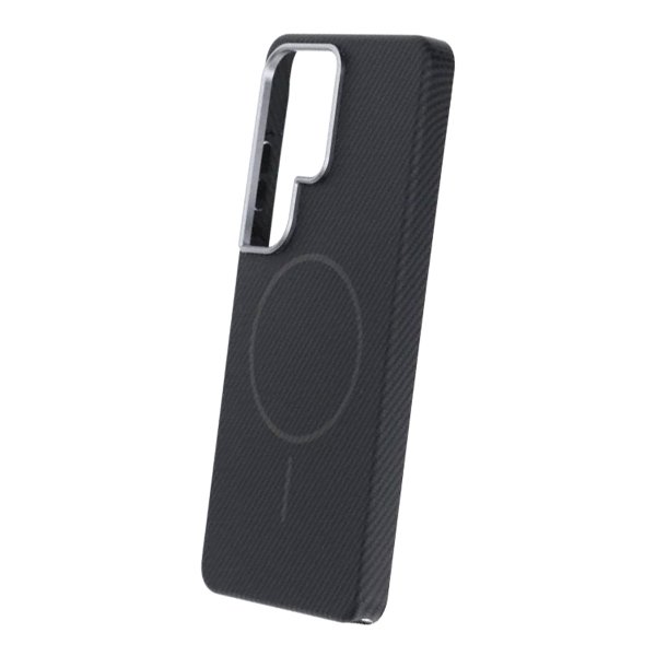 Samsung Galaxy S26 Ultra Cover Kulfiber Mønster MagSafe Sort
