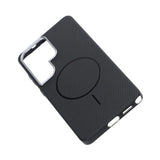 Samsung Galaxy S26 Ultra Cover Kulfiber Mønster MagSafe Sort