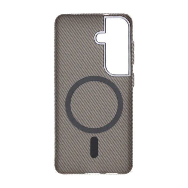 Samsung Galaxy S26 Cover Kulfibermønster MagSafe Grå