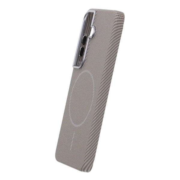 Samsung Galaxy S26 Plus Cover Kulfibermønster MagSafe Grå