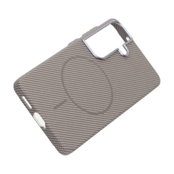 Samsung Galaxy S26 Plus Cover Kulfibermønster MagSafe Grå