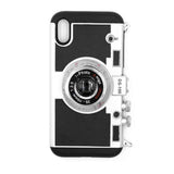 iPhone Xs Max Cover Silikone Kameramotiv Sort