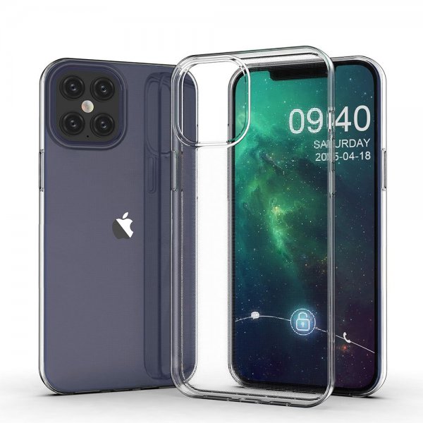 iPhone 12/iPhone 12 Pro Cover Stødabsorberende TPU Transparent