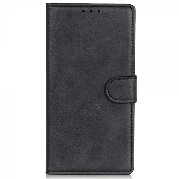 Motorola Edge 20 Lite Etui Lædertekstur Sort