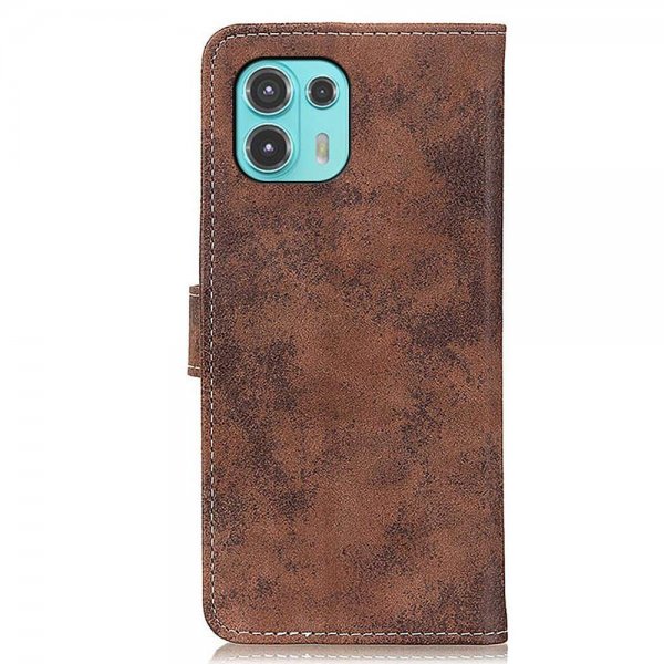 Motorola Edge 20 Lite Etui Vintage Brun