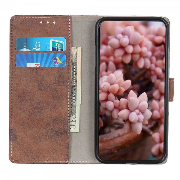 Motorola Edge 20 Lite Etui Vintage Brun