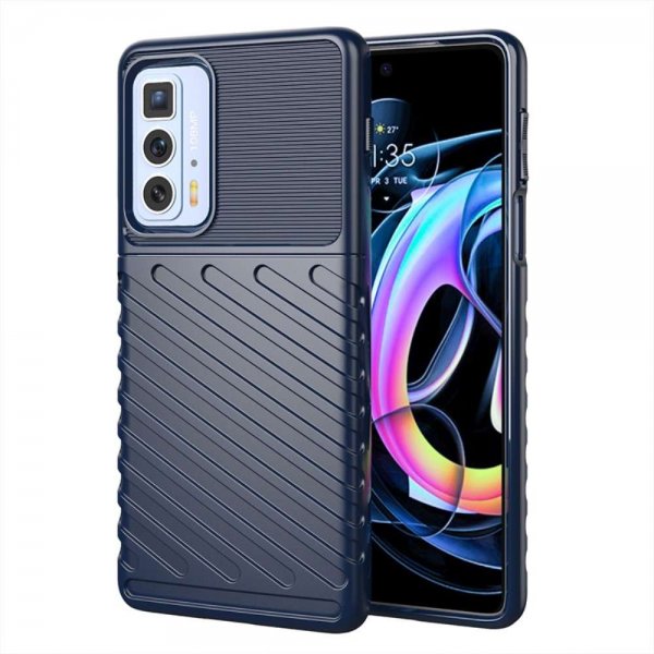 Motorola Edge 20 Pro Cover Thunder Series Blå