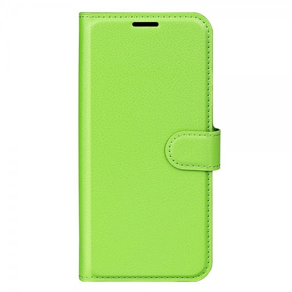 Motorola Edge 30 Etui Litchi Grøn