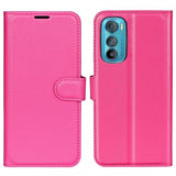Motorola Edge 30 Cover Litchi Magenta