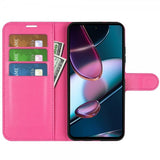 Motorola Edge 30 Cover Litchi Magenta