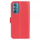 Motorola Edge 30 Etui Litchi Rød