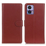 Motorola Edge 30 Neo Cover Litchi Brun
