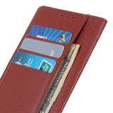 Motorola Edge 30 Neo Cover Litchi Brun