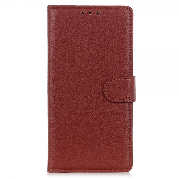 Motorola Edge 30 Neo Cover Litchi Brun