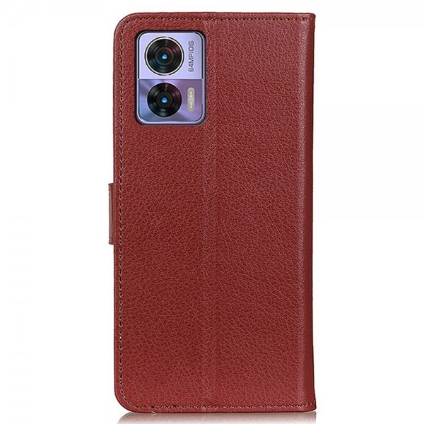 Motorola Edge 30 Neo Cover Litchi Brun