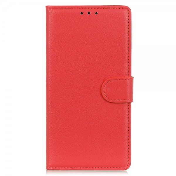 Motorola Edge 30 Neo Cover Litchi Rød
