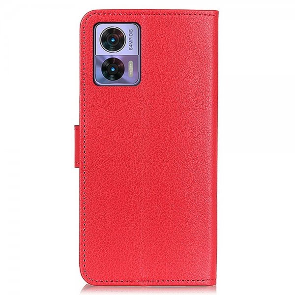 Motorola Edge 30 Neo Cover Litchi Rød