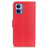 Motorola Edge 30 Neo Cover Litchi Rød