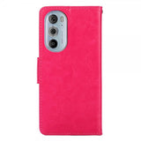 Motorola Edge 30 Pro Etui med Kortrum Magenta