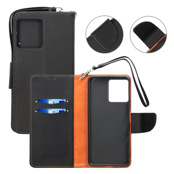 Motorola Edge 50 Pro Etui 2 Kortpladser Sort