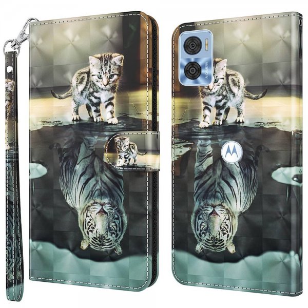 Motorola Moto e22i Cover Motiv Kat og Tiger