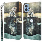 Motorola Moto e22i Cover Motiv Kat og Tiger