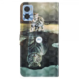 Motorola Moto e22i Cover Motiv Kat og Tiger