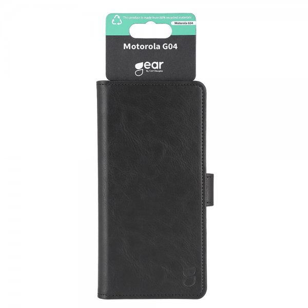 Gear Motorola Moto G04 Etui 3 Kortpladser Sort