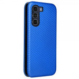 Motorola Moto G200 Cover Kulfibertekstur Blå