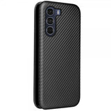 Motorola Moto G200 Cover Kulfibertekstur Sort