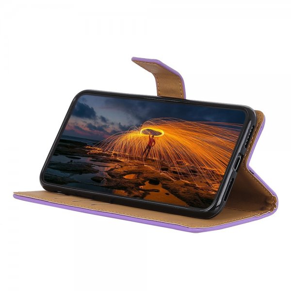 Motorola Moto G200 Cover Lædertekstur Lilla