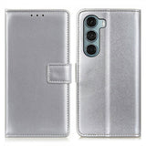 Motorola Moto G200 Cover Lædertekstur Sølv
