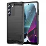 Mofi Motorola Moto G200 Cover Børstet Kulfibertekstur Sort