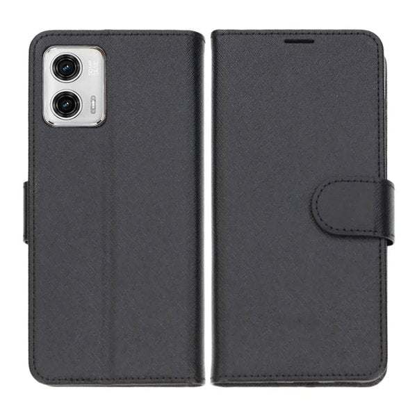 Motorola Moto G23 Cover med Kortlomme Sort