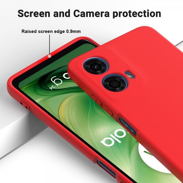 Motorola Moto G24 Power Cover med strop silikone rød